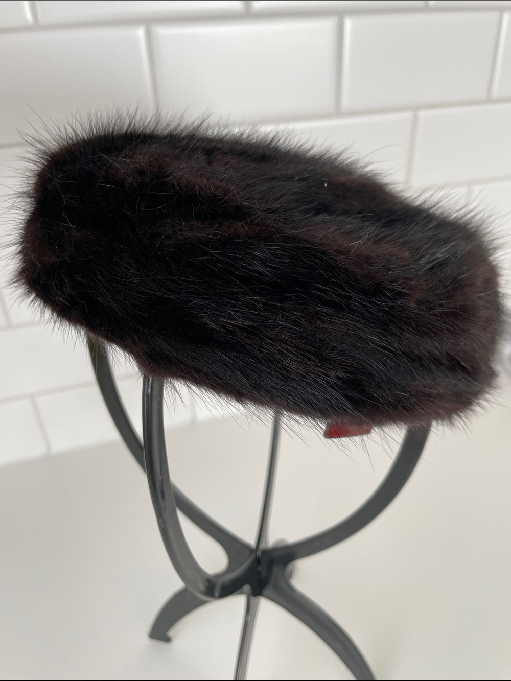 Vintage Cecile Original ‘40s ‘50’s Genuine Fur Pillbox Hat - Picture 6 of 11